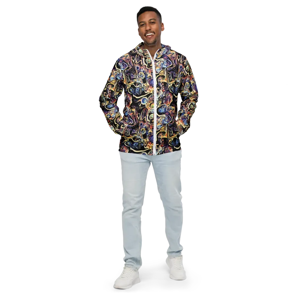 Grosz Galaxy on Men's Windbreaker — Front