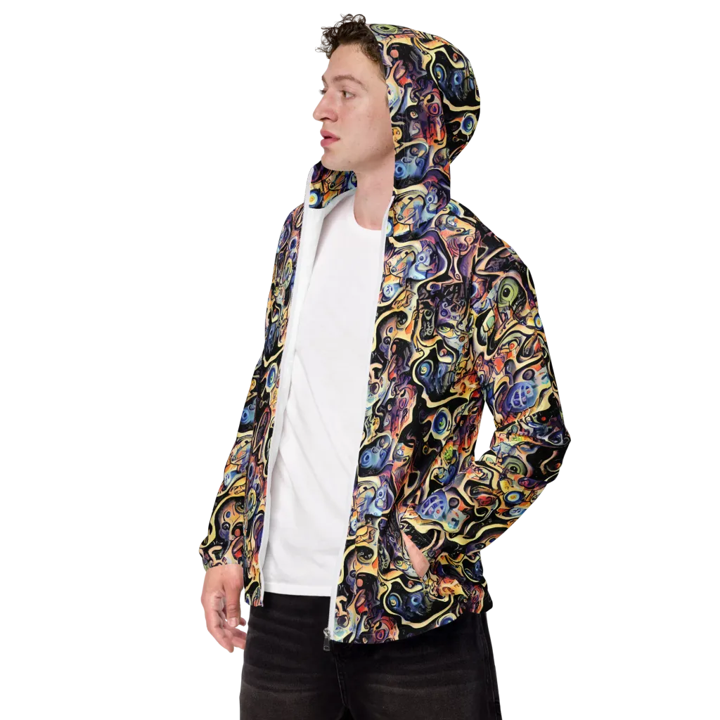 Grosz Galaxy on Men's Windbreaker — Left Front