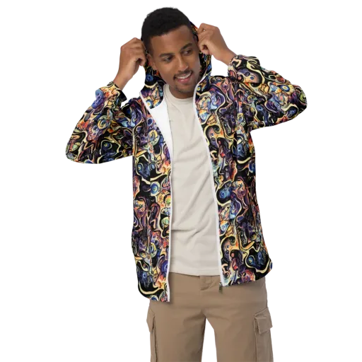 Grosz Galaxy on a Men's Windbreaker