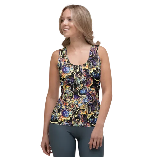 Grosz Galaxy on a Women's Tank Top