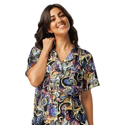 Grosz Galaxy on a Women's Short Sleeve Pajama Top