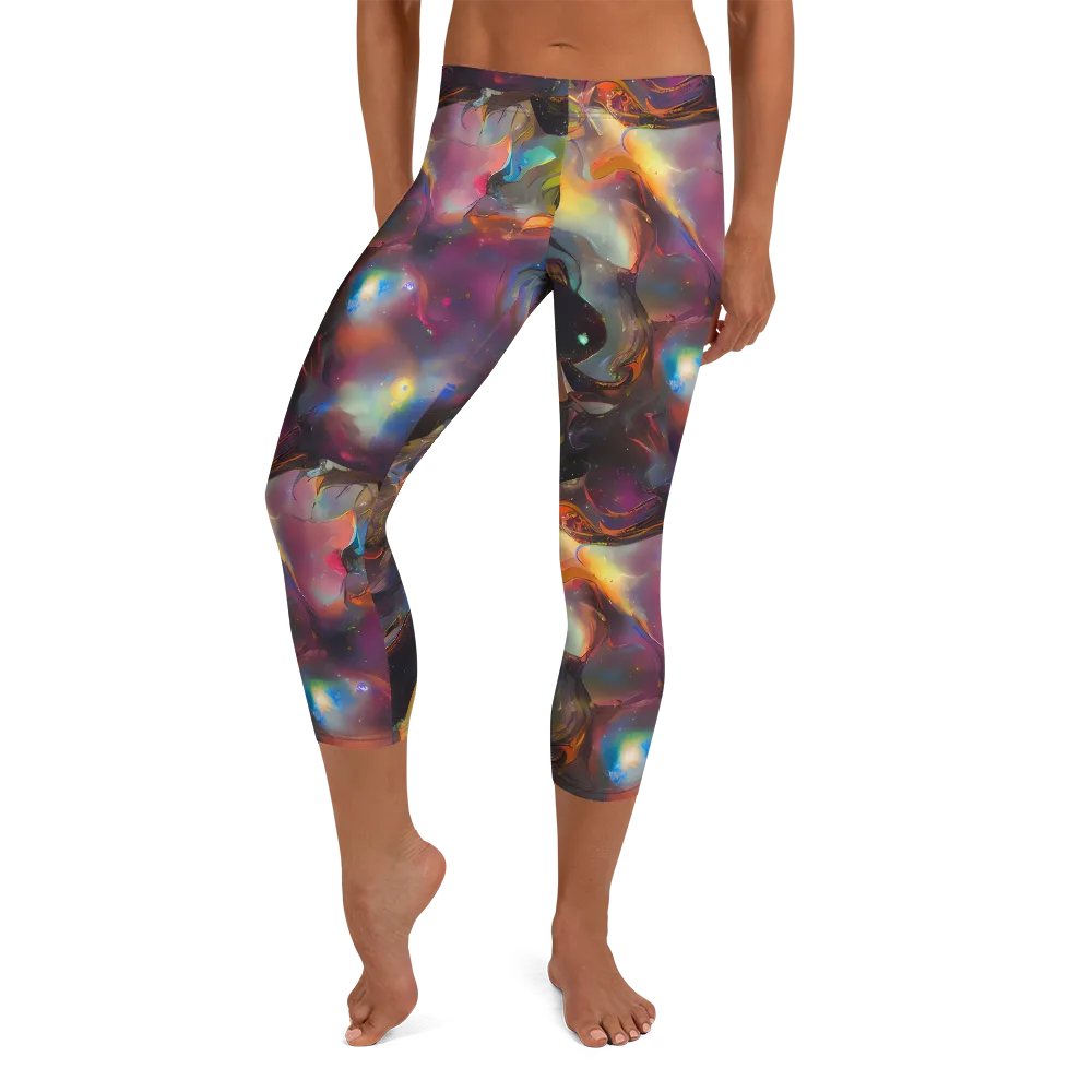 Cosmic Fusion on Capri Leggings — Front