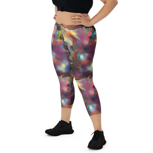 Cosmic Fusion on a Capri Leggings