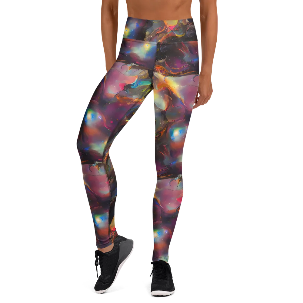 Cosmic Fusion on Yoga Leggings — Front