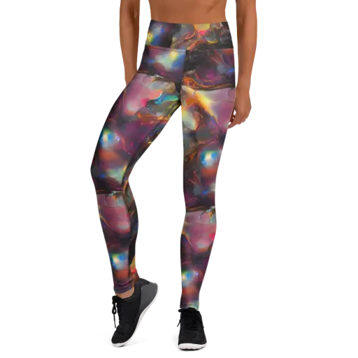 Cosmic Fusion on a Yoga Leggings
