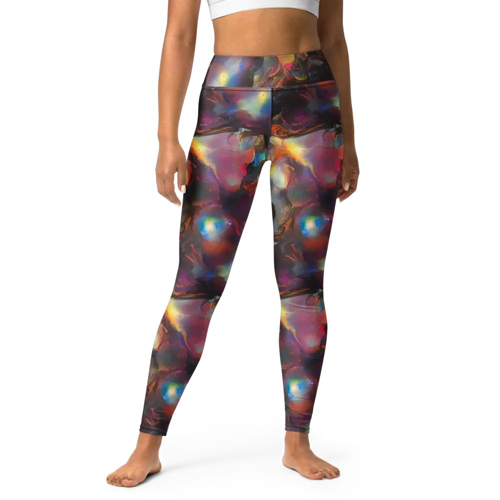 Cosmic Fusion on Yoga Leggings — Front