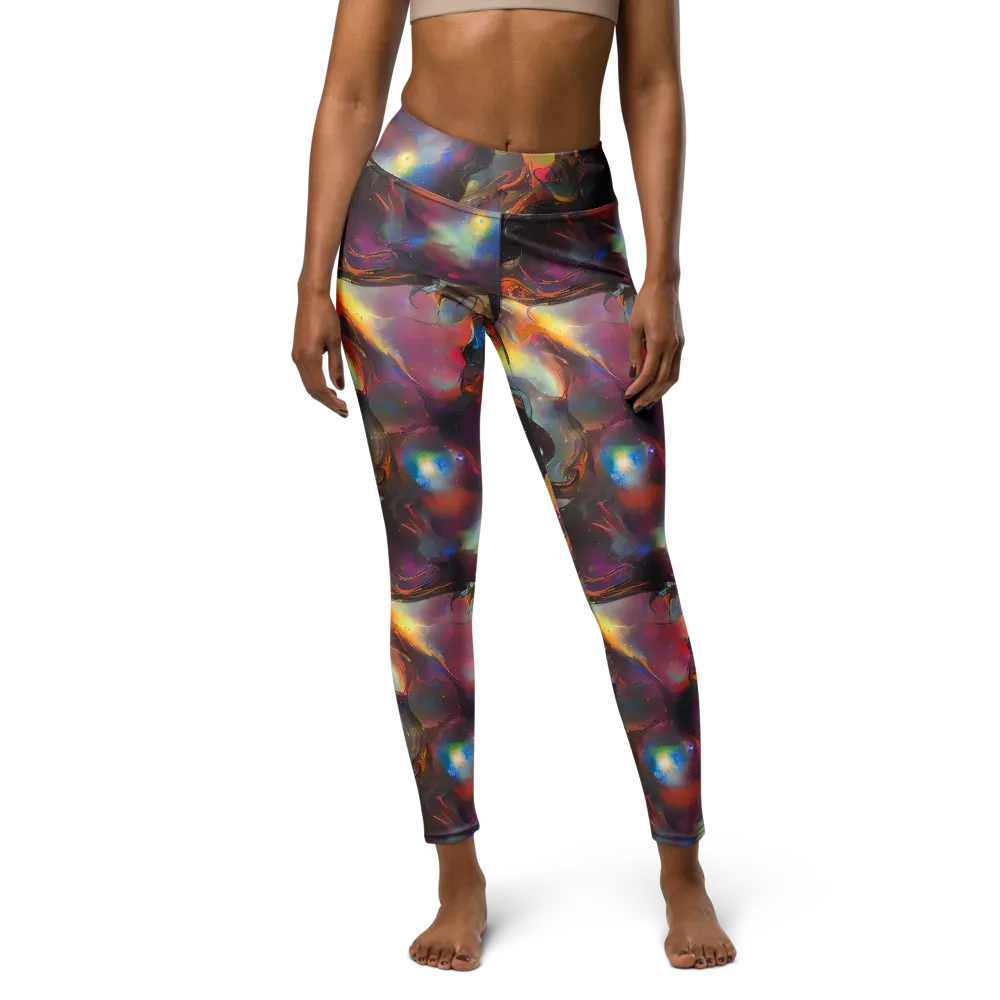 Cosmic Fusion on Yoga Leggings — Front