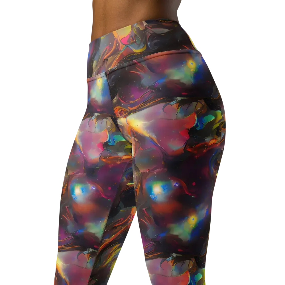 Cosmic Fusion on Yoga Leggings — Left Front