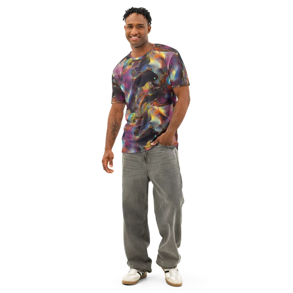 Cosmic Fusion on Men's Cotton Crew Neck T-Shirt — Front