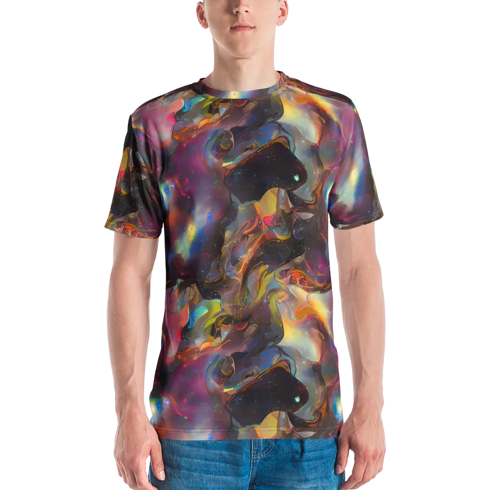 Cosmic Fusion on Men's Crew Neck T-Shirt — Front