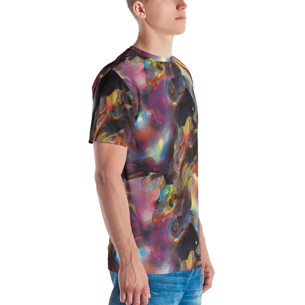 Cosmic Fusion on Men's Crew Neck T-Shirt — Right