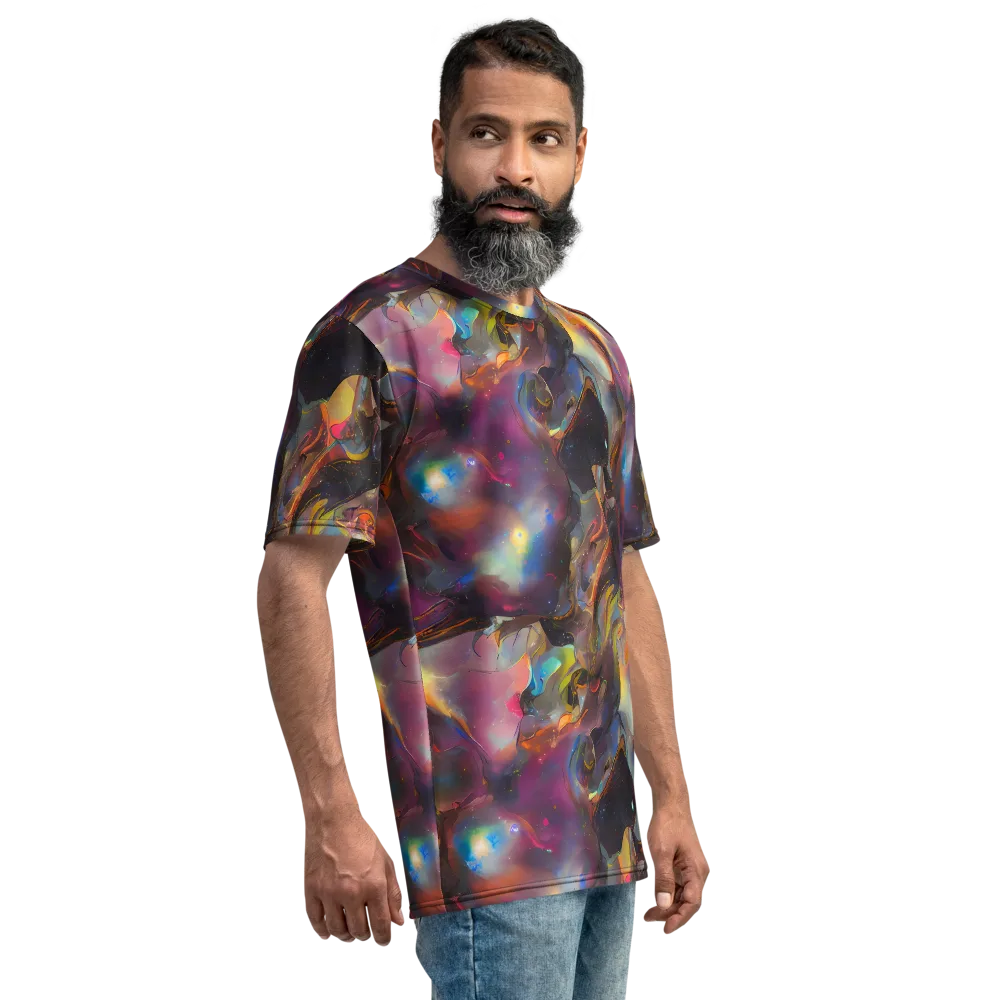 Cosmic Fusion on Men's Crew Neck T-Shirt — Right