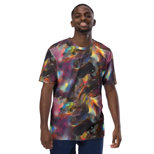 Cosmic Fusion on a Men's Crew Neck T-Shirt