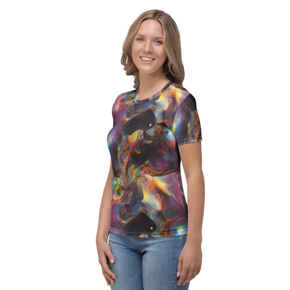 Cosmic Fusion on Women's Crew Neck T-Shirt — Left