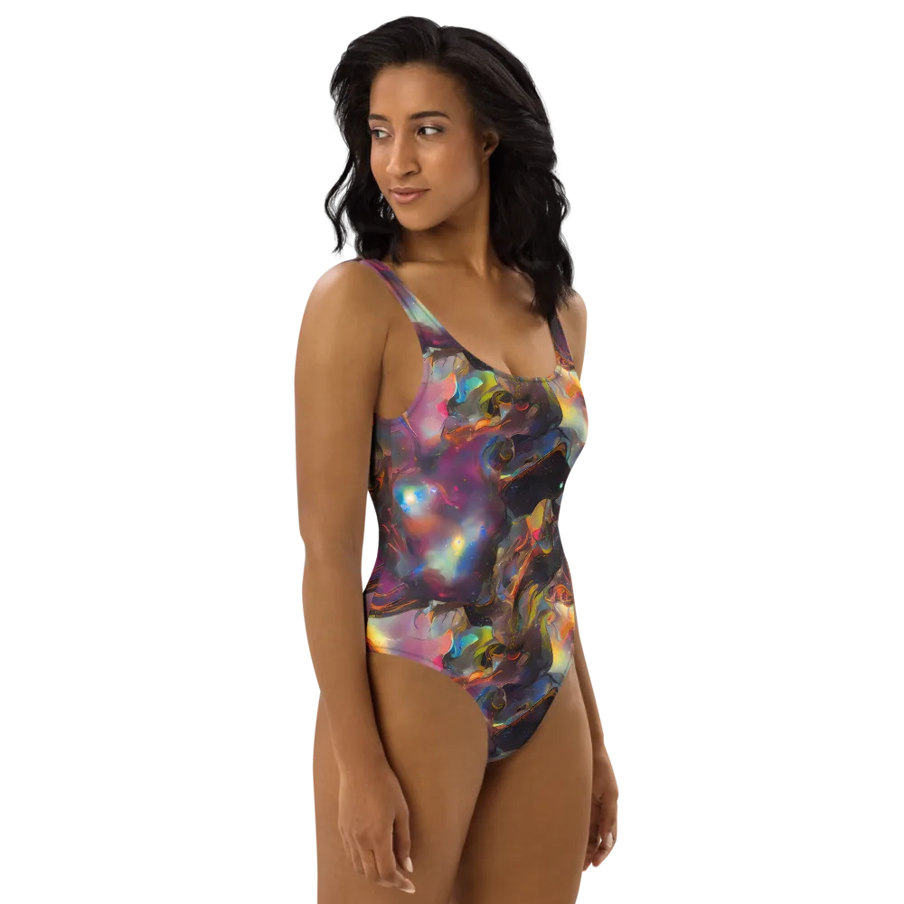 Cosmic Fusion on One-Piece Swimsuit — Right