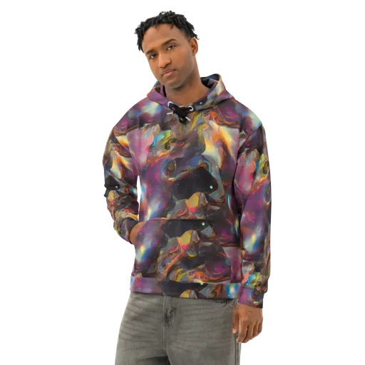 Cosmic Fusion on a Cotton Hoodie