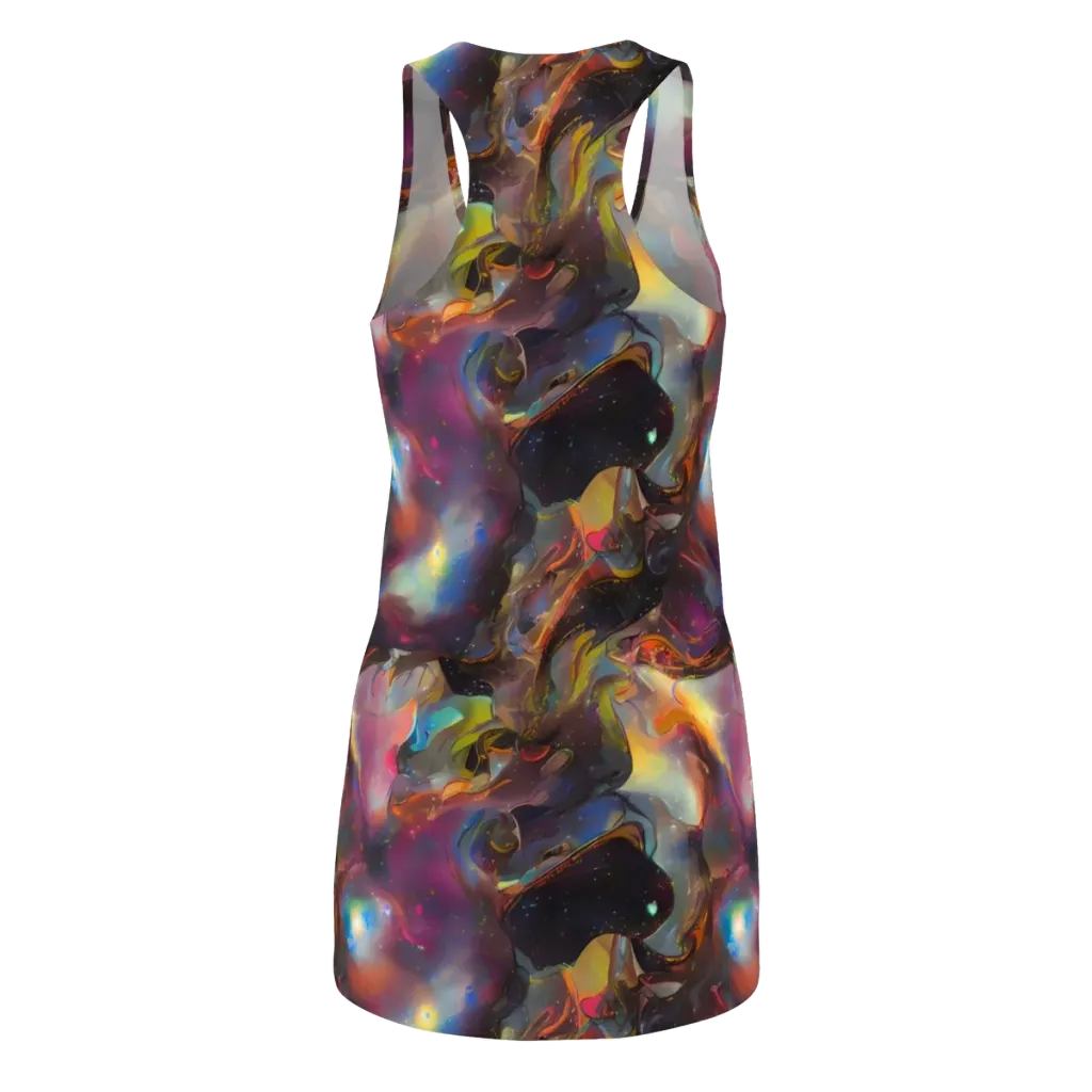 Cosmic Fusion on Racerback Dress — Back
