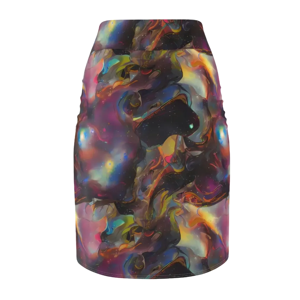 Cosmic Fusion on Pencil Skirt — Back