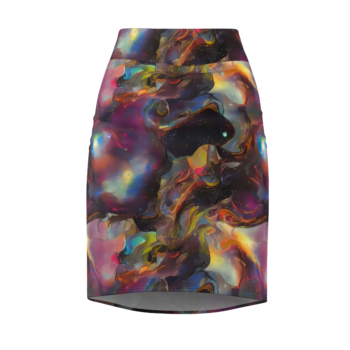 Cosmic Fusion on Pencil Skirt — Front