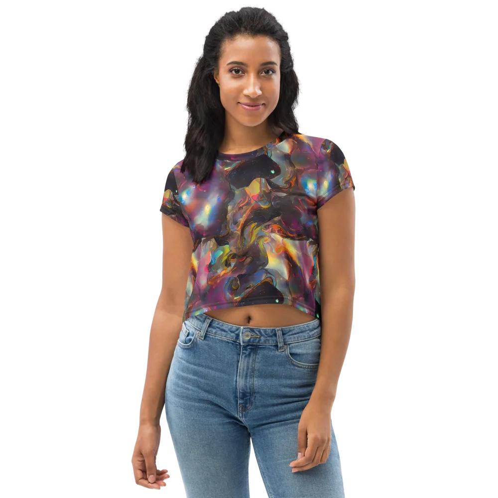 Cosmic Fusion on Crop Tee — Front