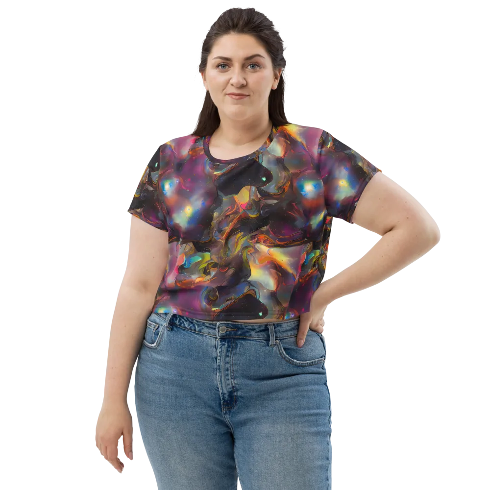 Cosmic Fusion on Crop Tee — Front