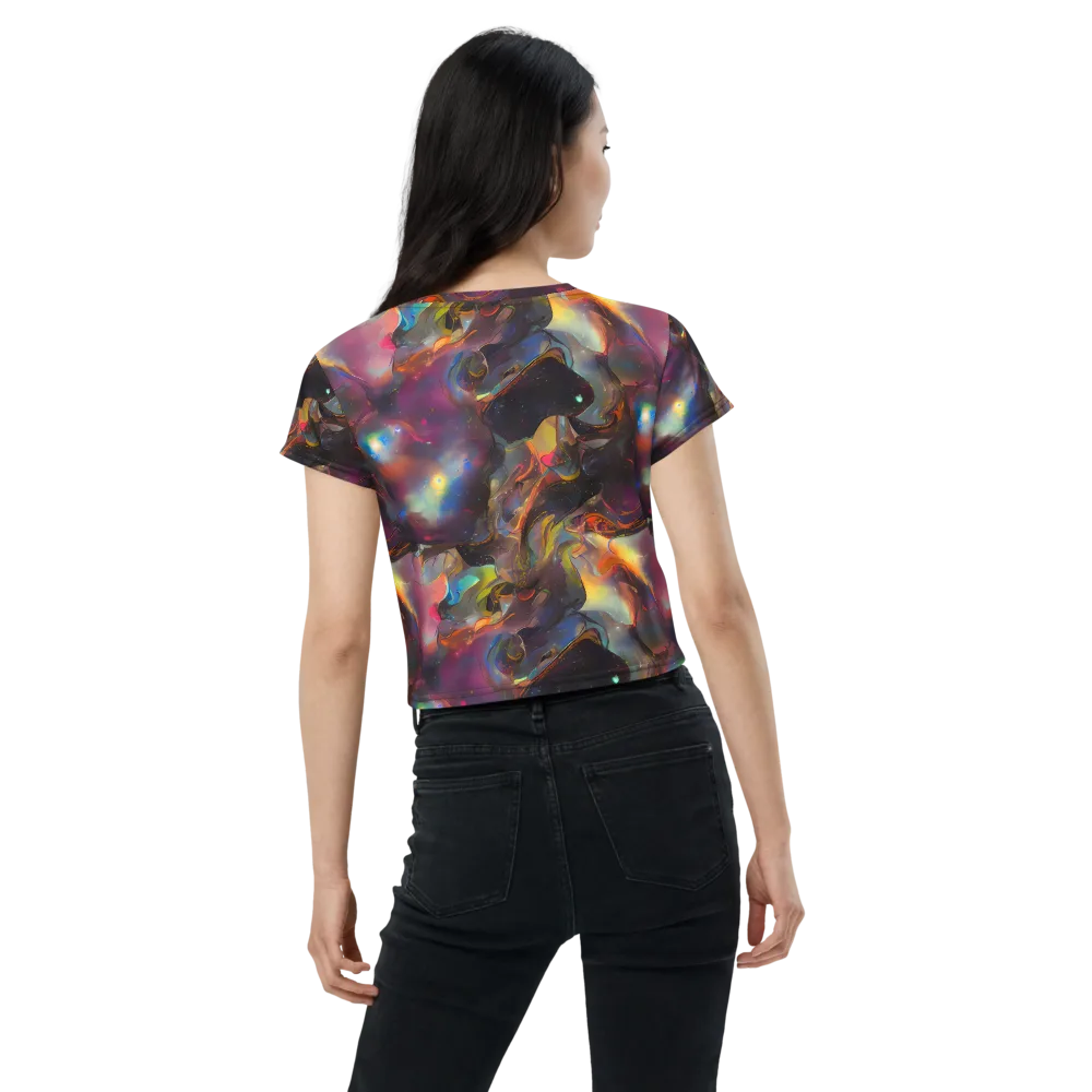 Cosmic Fusion on Crop Tee — Back