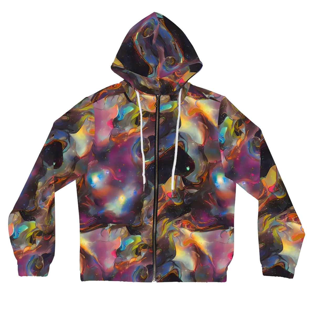 Cosmic Fusion on Women's Full-Zip Hoodie — Front