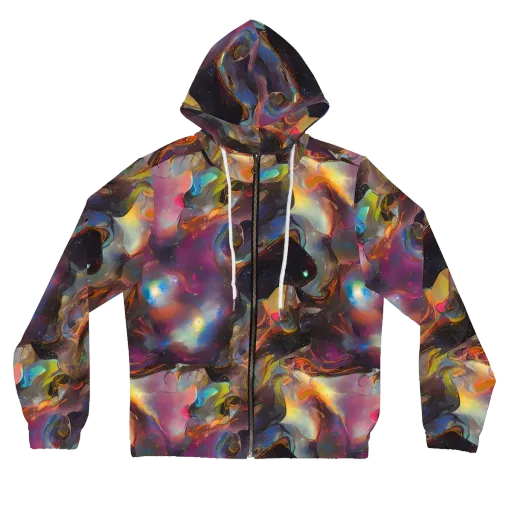 Cosmic Fusion on a Women's Full-Zip Hoodie