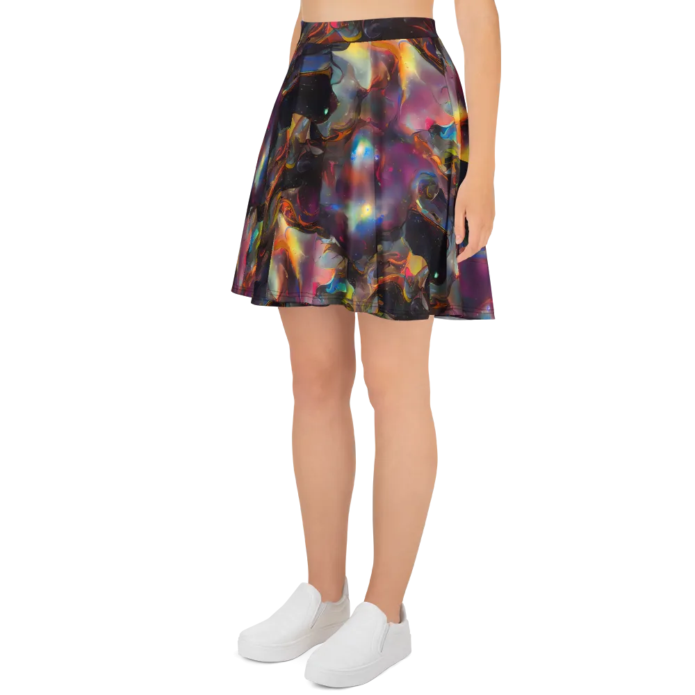 Cosmic Fusion on Skater Skirt — Left
