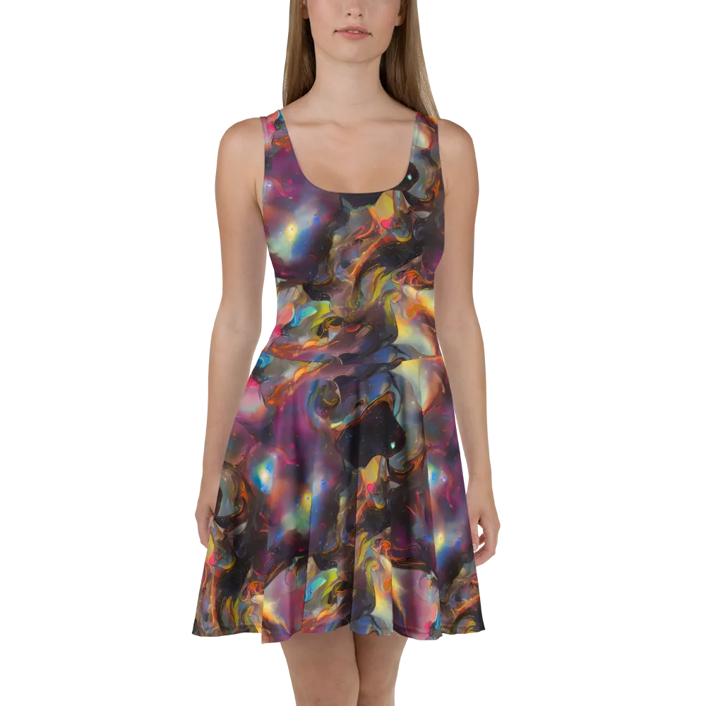 Cosmic Fusion on Skater Dress — Front