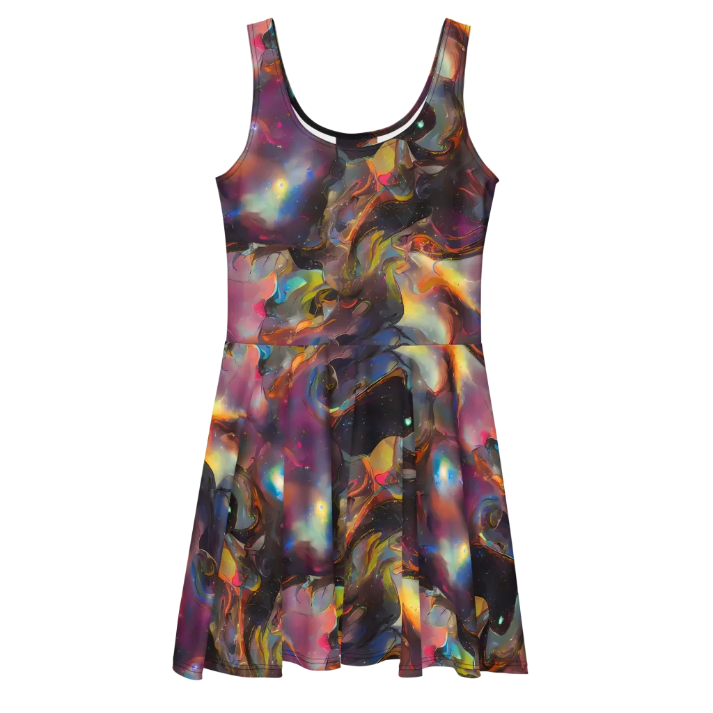 Cosmic Fusion on Skater Dress — Front