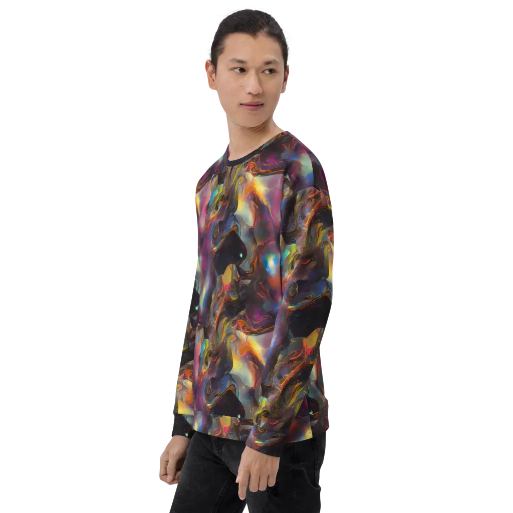 Cosmic Fusion on Sweatshirt — Left Front