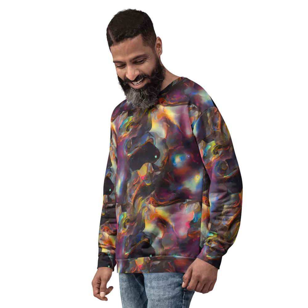 Cosmic Fusion on Sweatshirt — Left Front