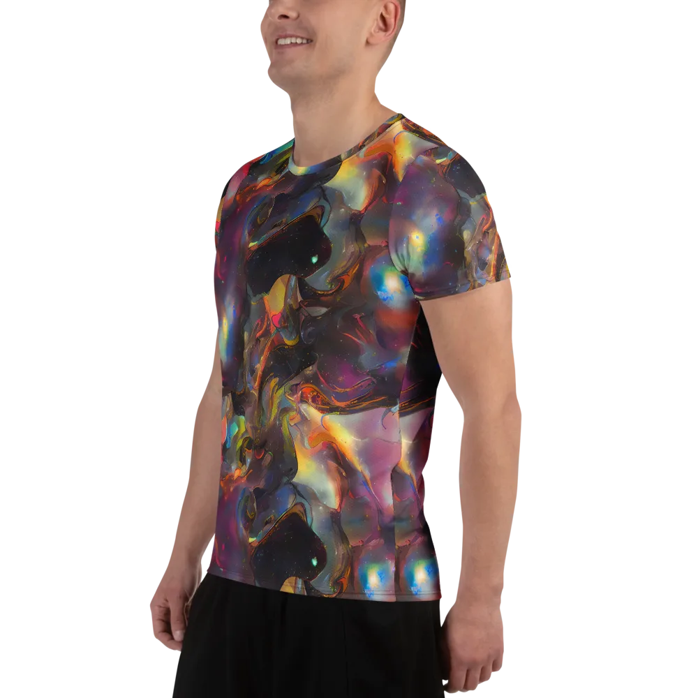 Cosmic Fusion on Men's Athletic T-Shirt — Left