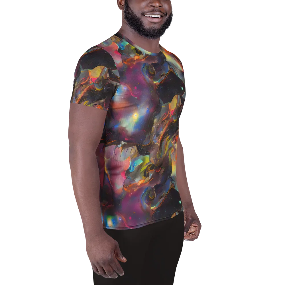 Cosmic Fusion on Men's Athletic T-Shirt — Right