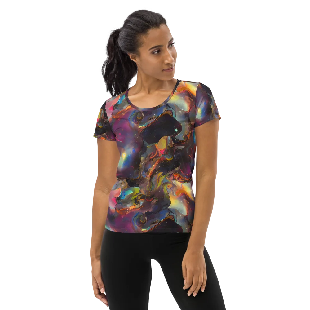 Cosmic Fusion on Women's Athletic T-Shirt — Front