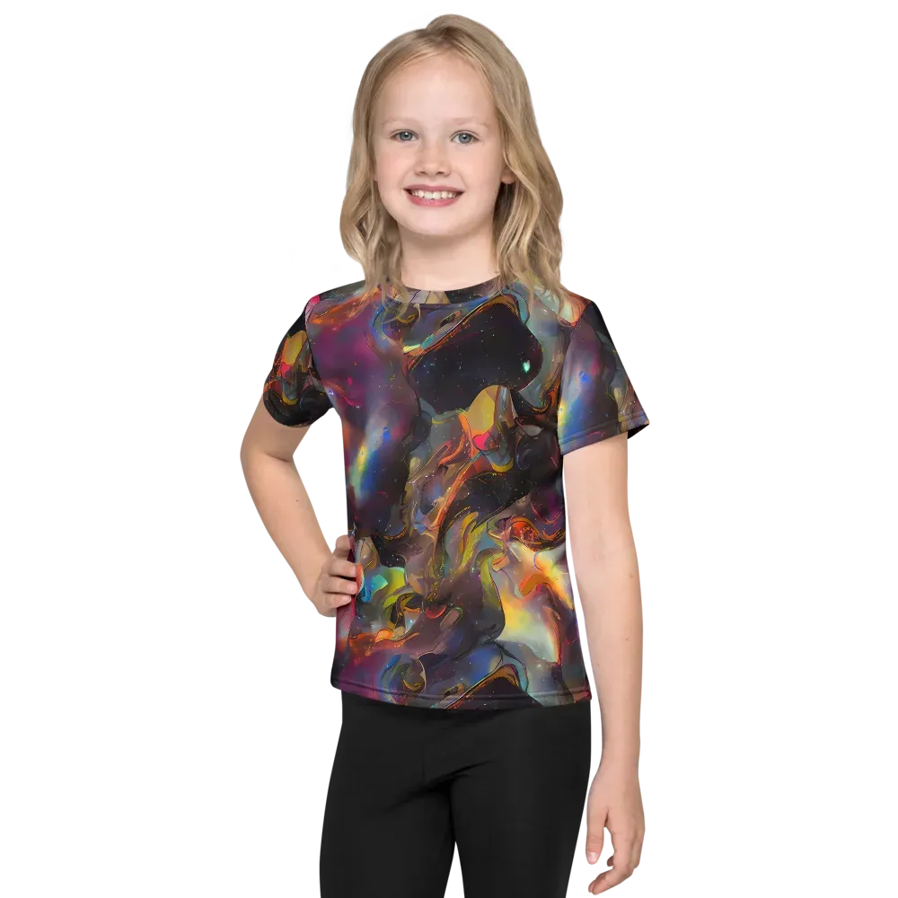 Cosmic Fusion on Kids Crew Neck T-Shirt — Front
