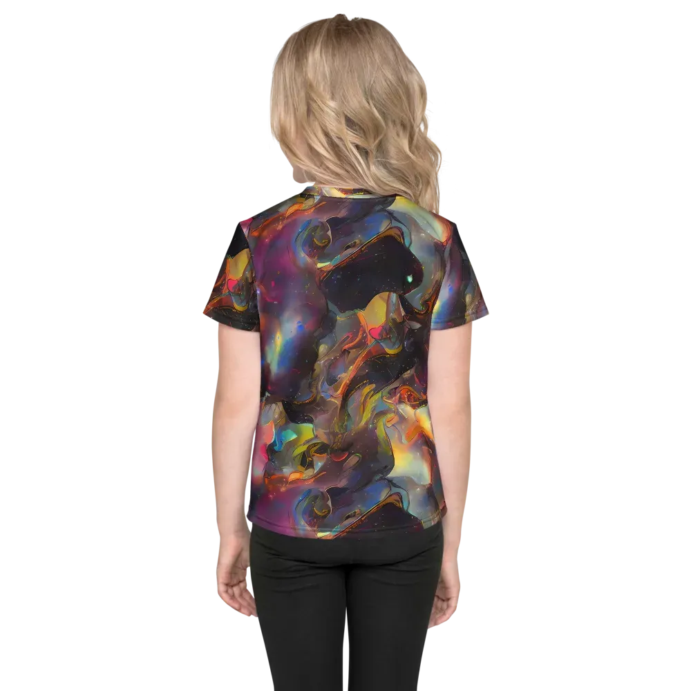 Cosmic Fusion on Kids Crew Neck T-Shirt — Back