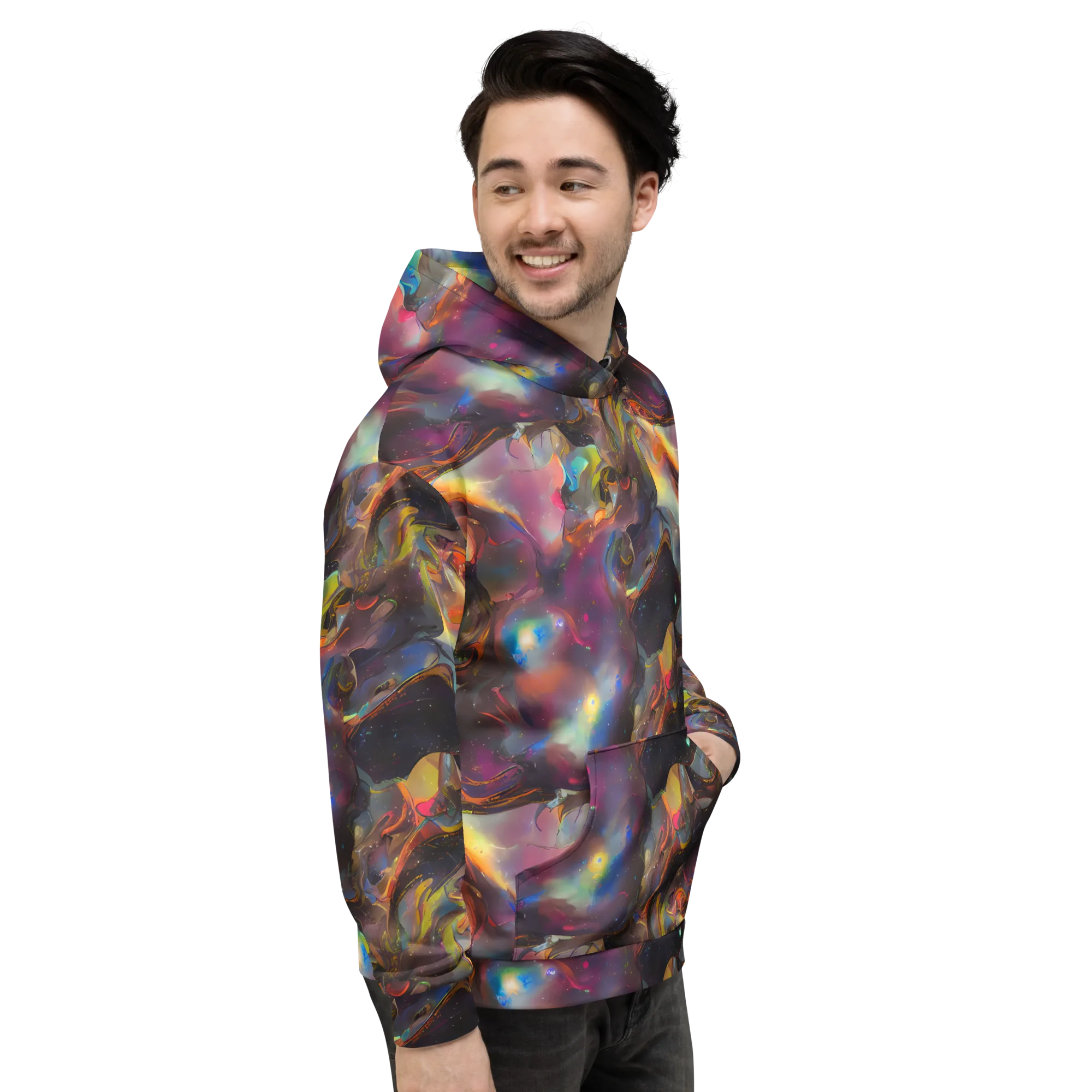 Cosmic Fusion on Hoodie — Right