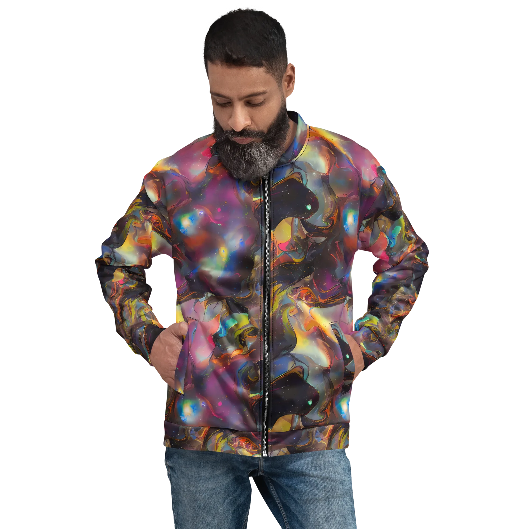 Cosmic Fusion on Bomber Jacket — Front