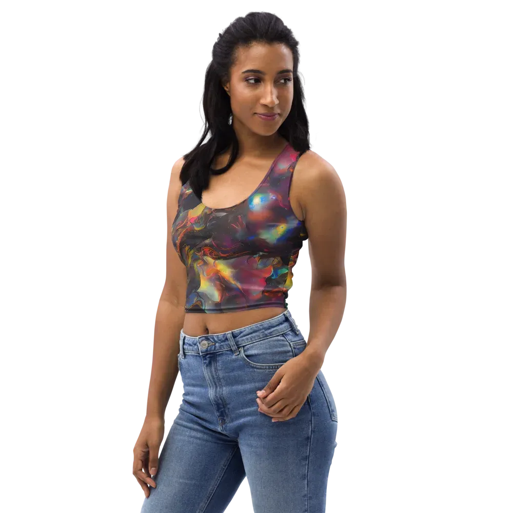 Cosmic Fusion on Crop Top — Left Front