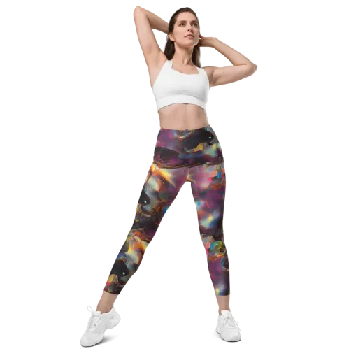 Cosmic Fusion on a Leggings with Pockets