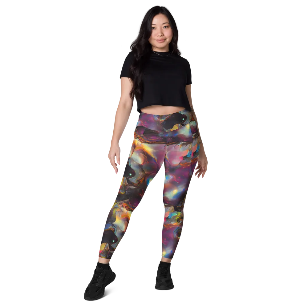 Cosmic Fusion on Leggings with Pockets — Front