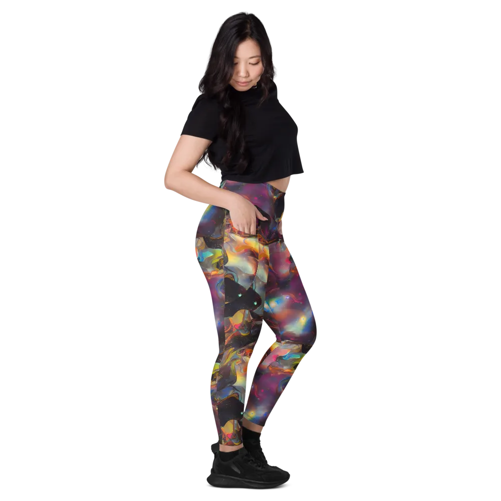 Cosmic Fusion on Leggings with Pockets — Right