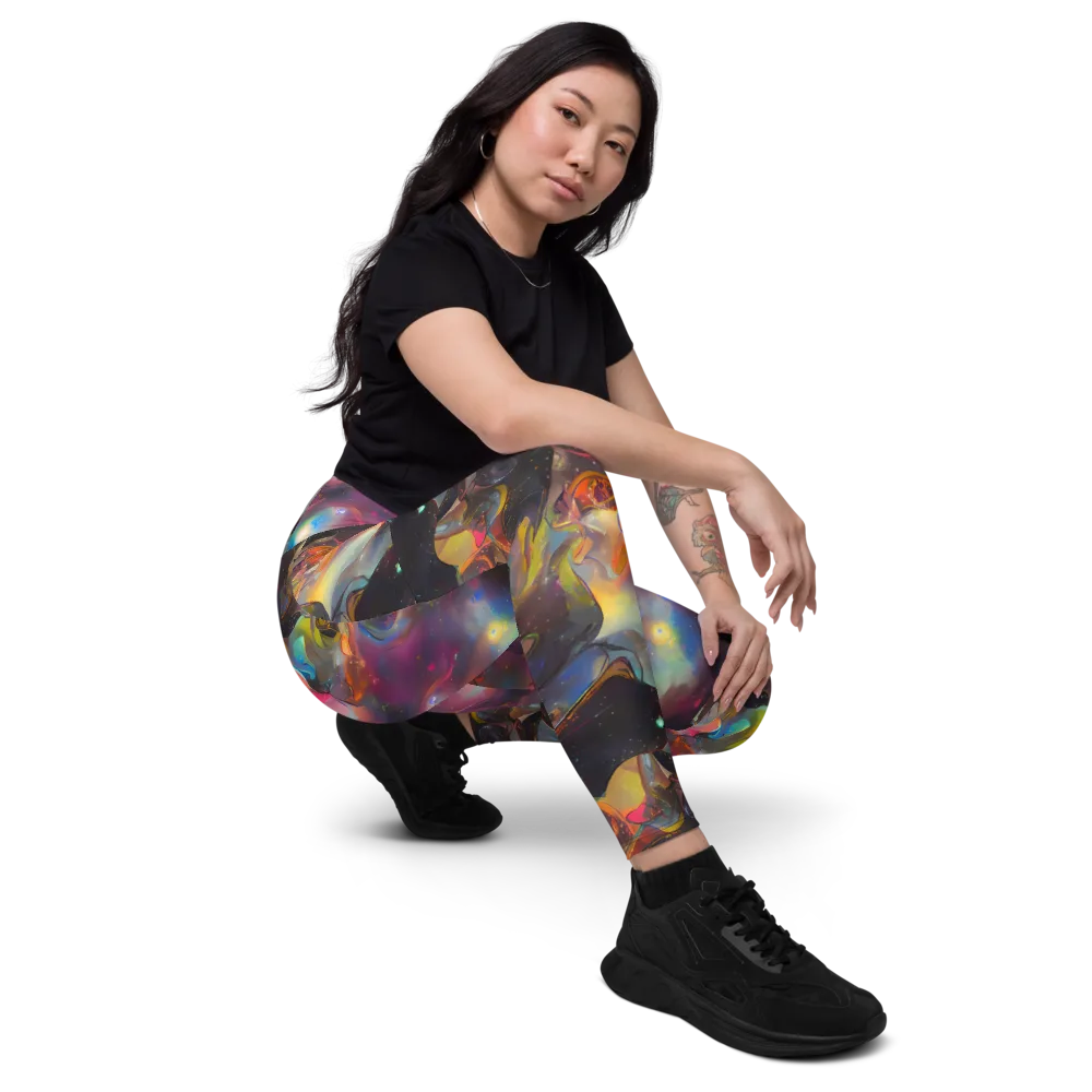 Cosmic Fusion on Leggings with Pockets — Right Front