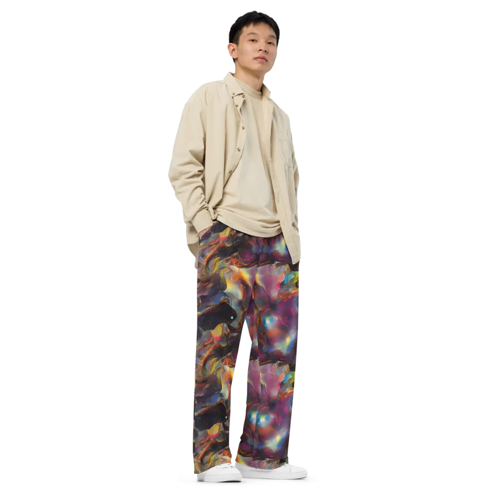 Cosmic Fusion on Wide-Leg Pants — Right Front