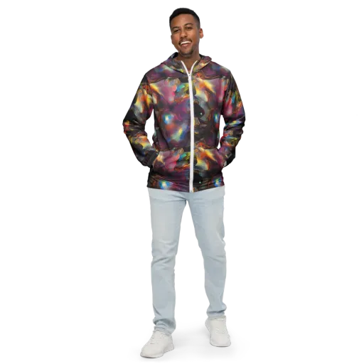 Cosmic Fusion on a Men's Windbreaker