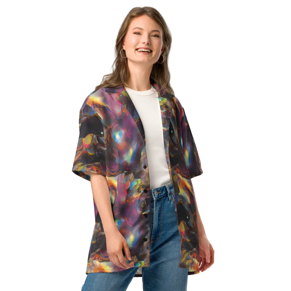 Cosmic Fusion on Button Shirt — Front
