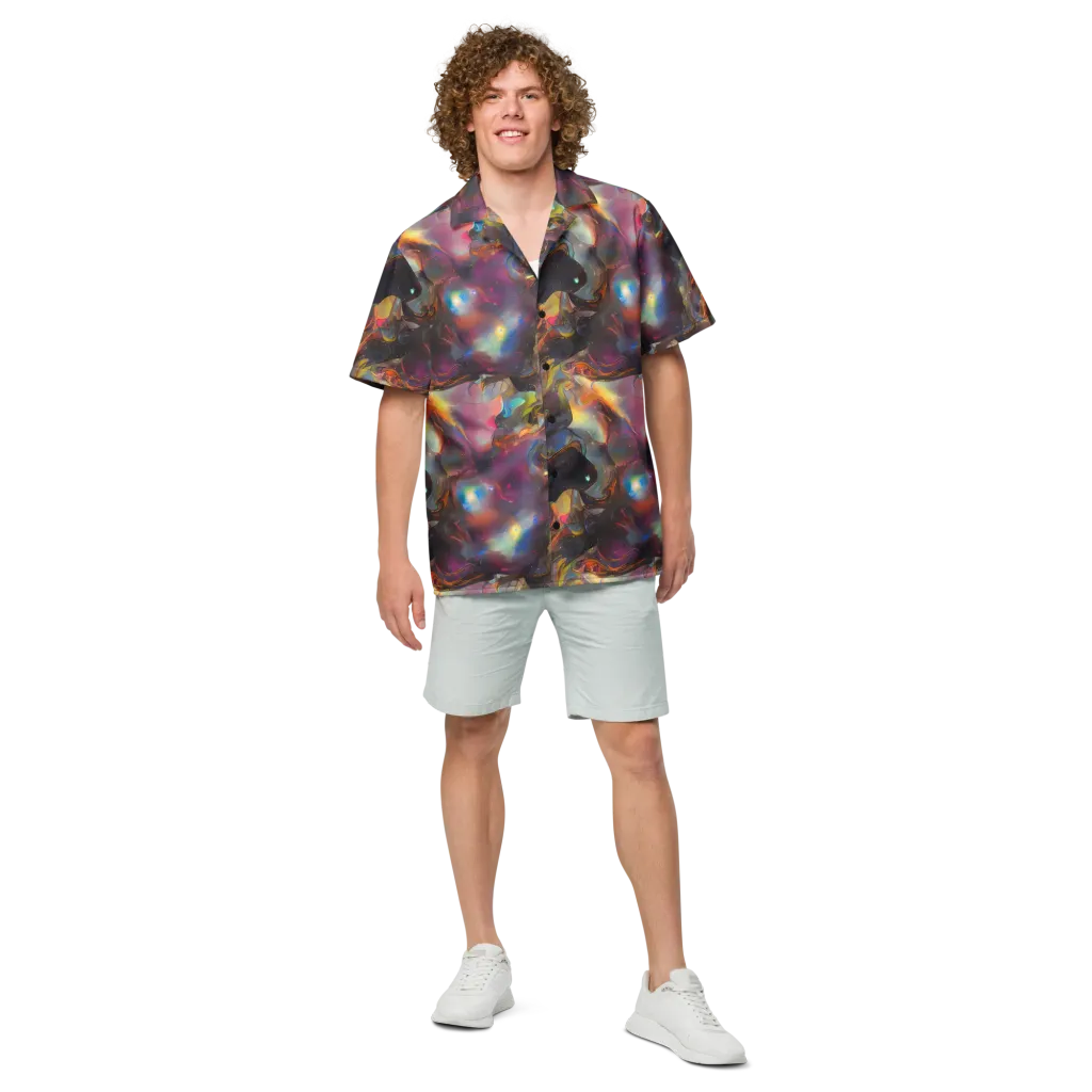 Cosmic Fusion on Button Shirt — Front