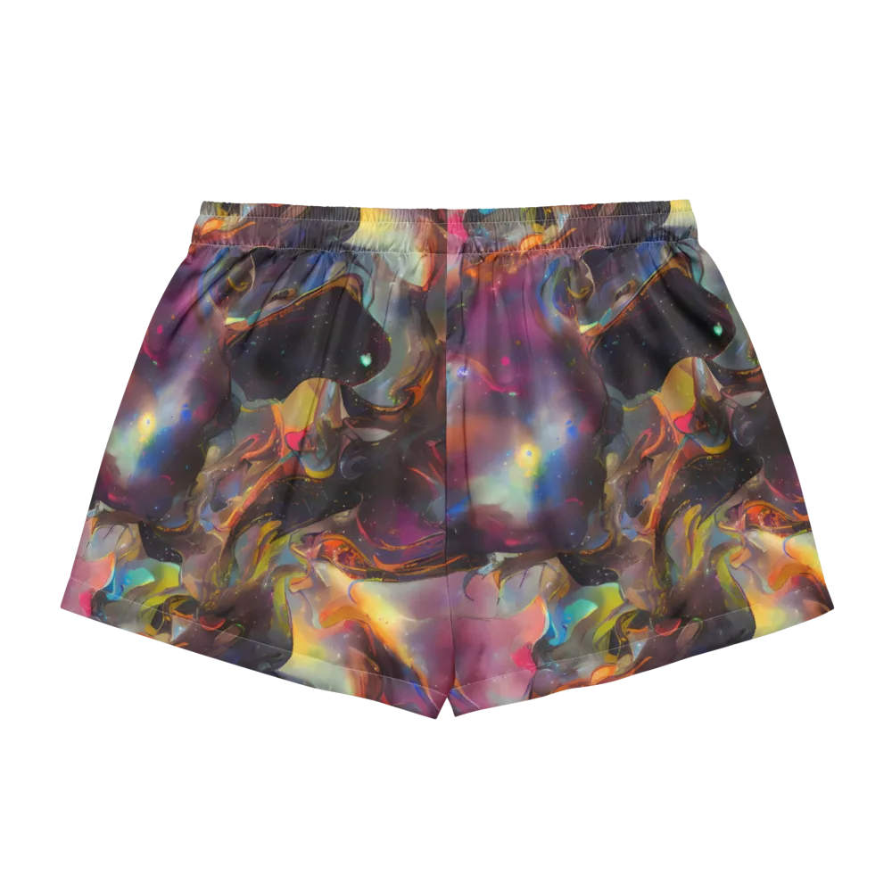 Cosmic Fusion on Women's Pajama Shorts — Back